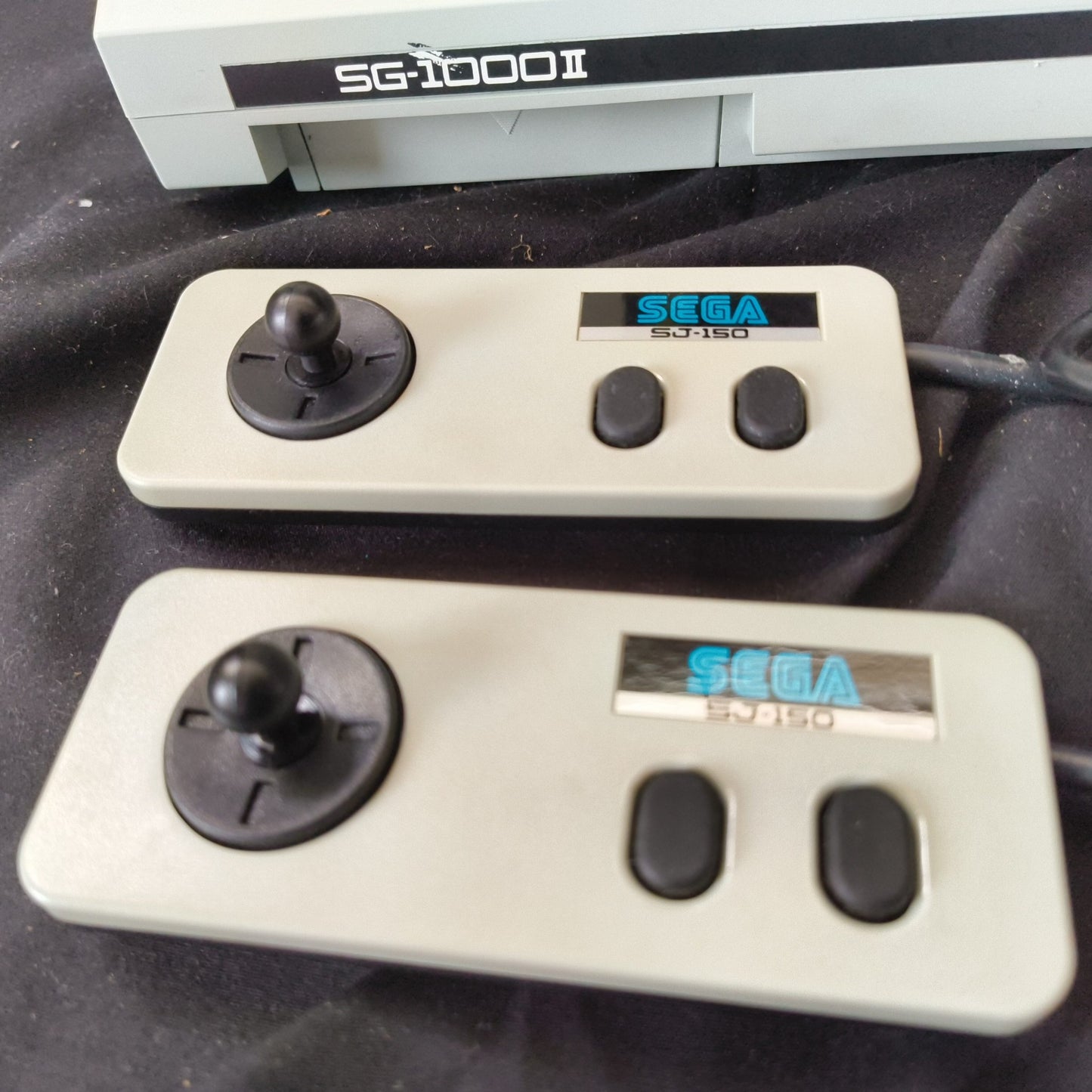 Used, SEGA SG-1000Ⅱ CONSOLE System, two pads ,flyers, Box set, Working, Japan