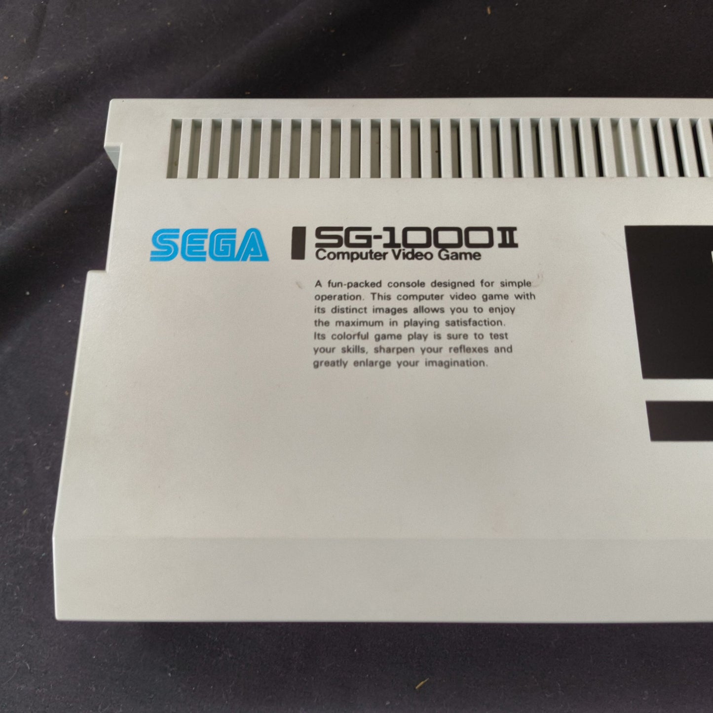 Used, SEGA SG-1000Ⅱ CONSOLE System, two pads ,flyers, Box set, Working, Japan