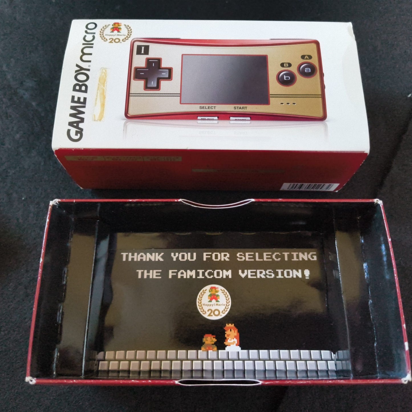 Nintendo Gameboy Micro Famicom 20th Anniversary Editon console OXY-001, Japan