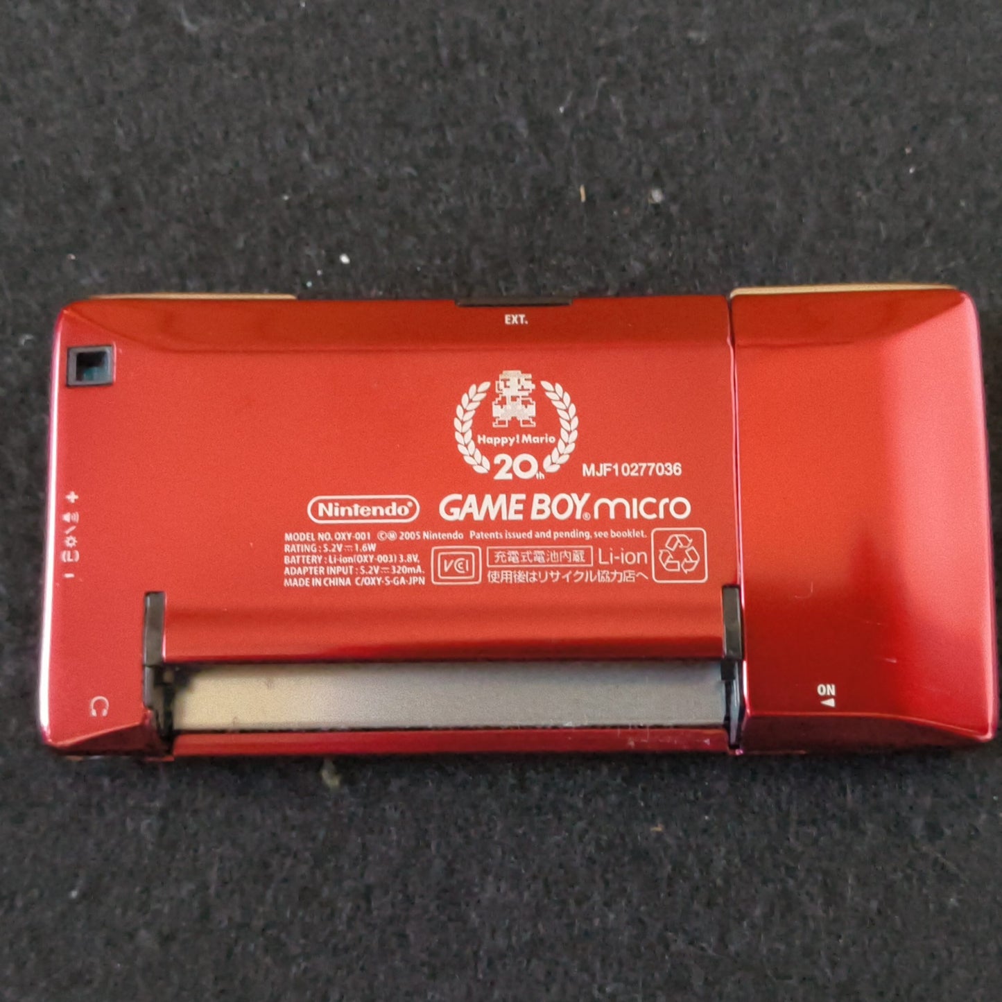 Nintendo Gameboy Micro Famicom 20th Anniversary Editon console OXY-001, Japan