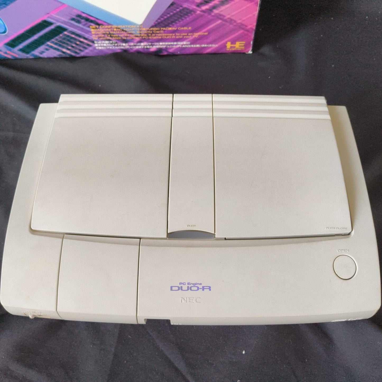 NEC PC Engine DUO-R Console (TurboDUO PI-TG10), w/Pad, AV cable, Box, Working