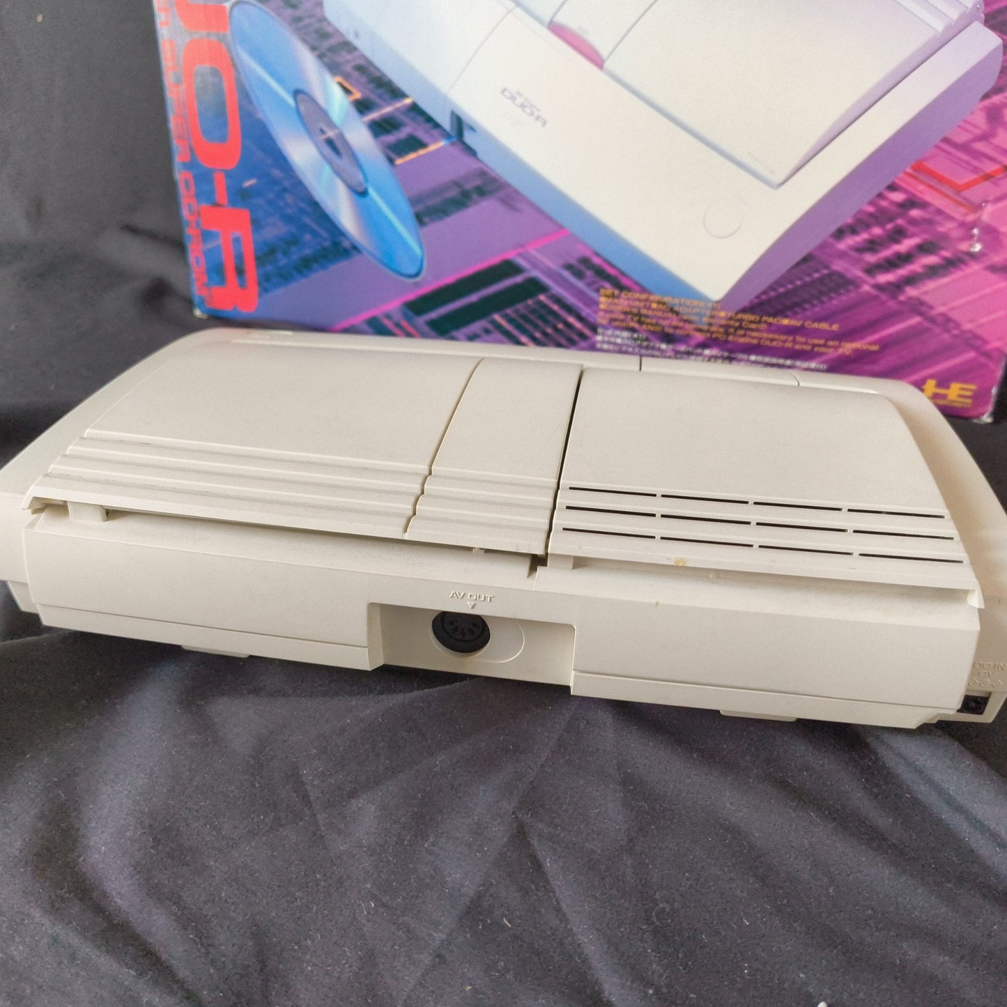 NEC PC Engine DUO-R Console (TurboDUO PI-TG10), w/Pad, AV cable, Box, Working