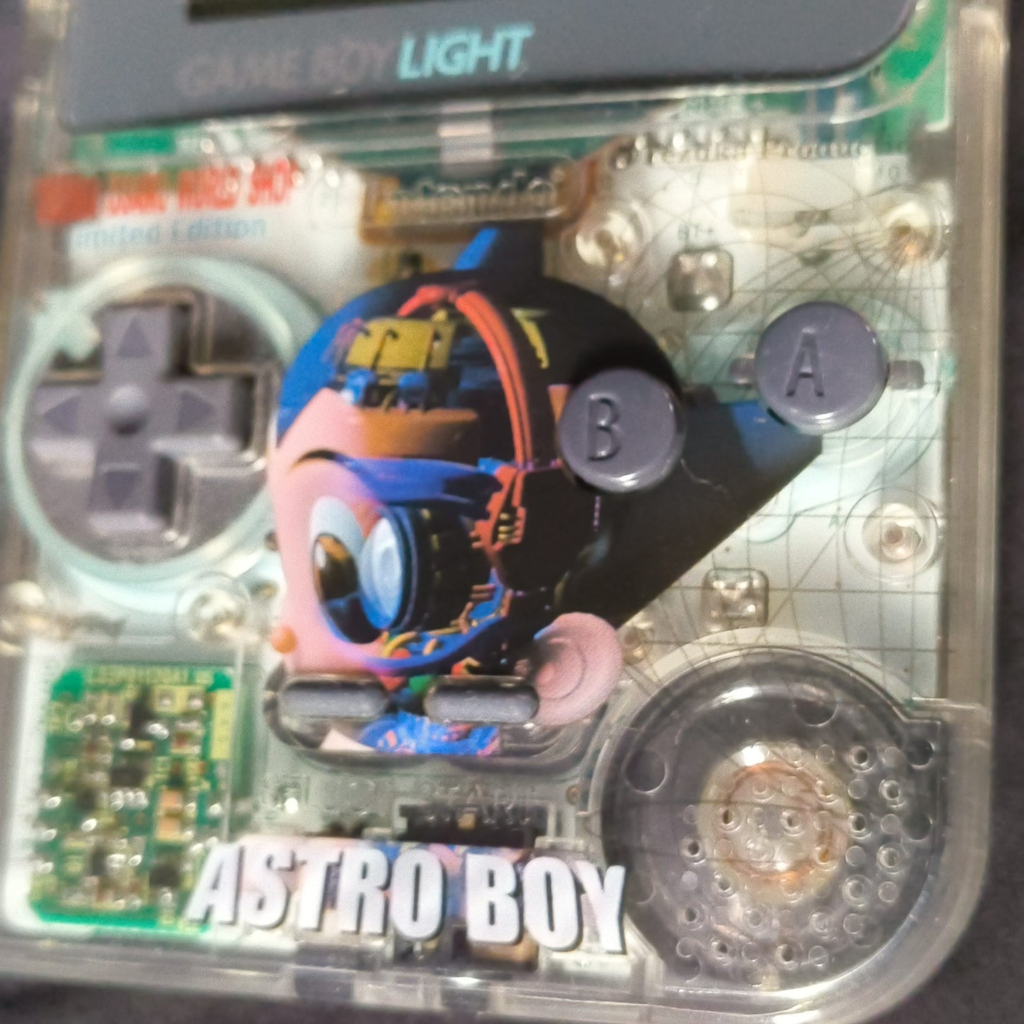Nintendo Gameboy Light Limited ASTRO BOY Clear Edition console, Working, Japan