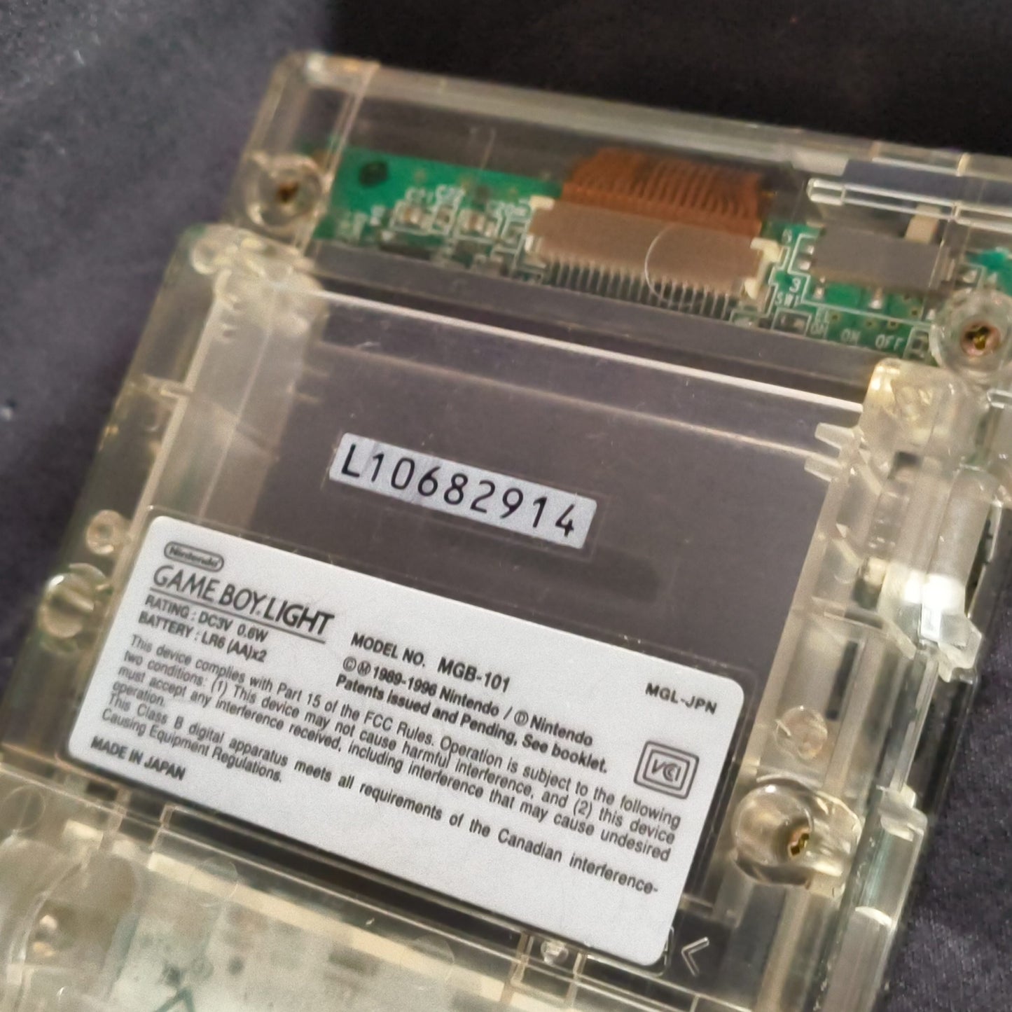 Nintendo Gameboy Light Limited ASTRO BOY Clear Edition console, Working, Japan