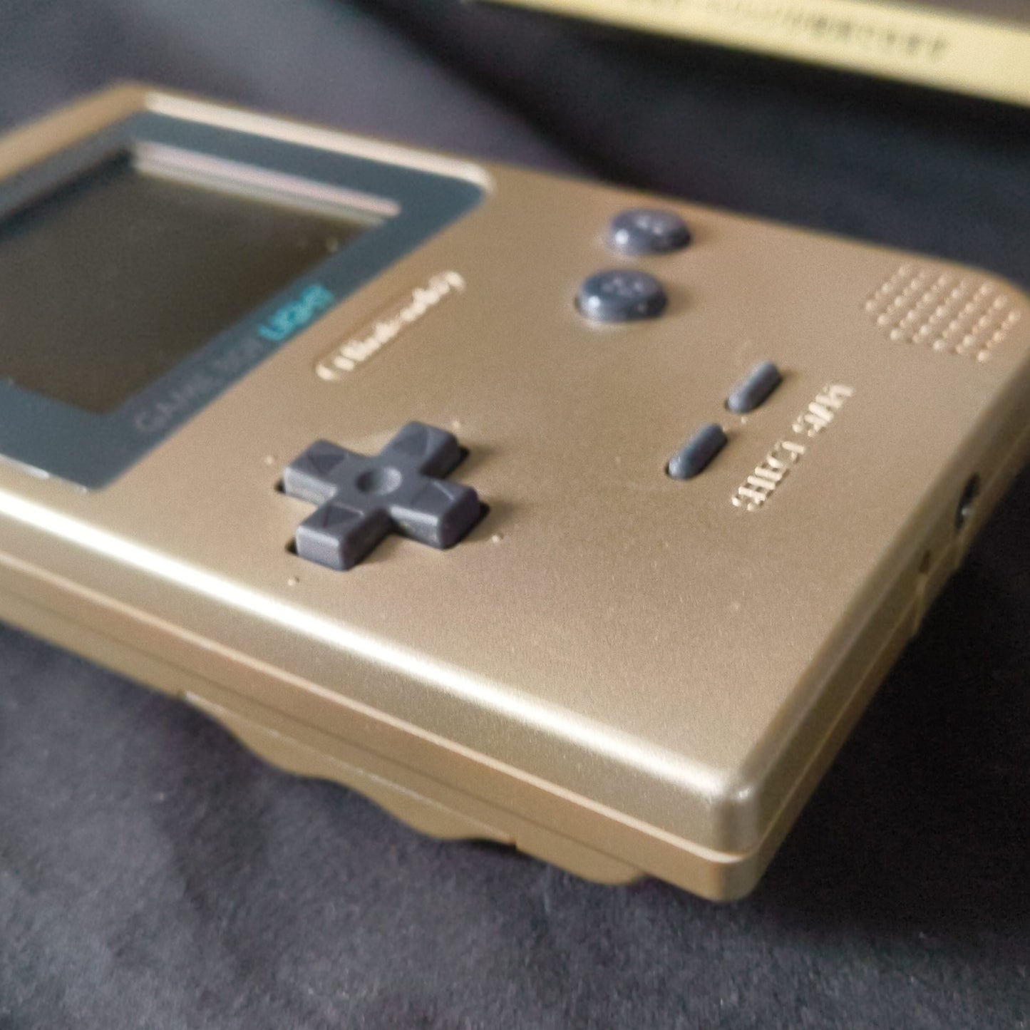 Nintendo Game boy Light Gold color console MGB-101,Manual, and box set, Japan