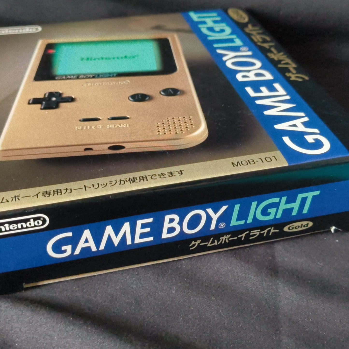 Nintendo Game boy Light Gold color console MGB-101,Manual, and box set, Japan