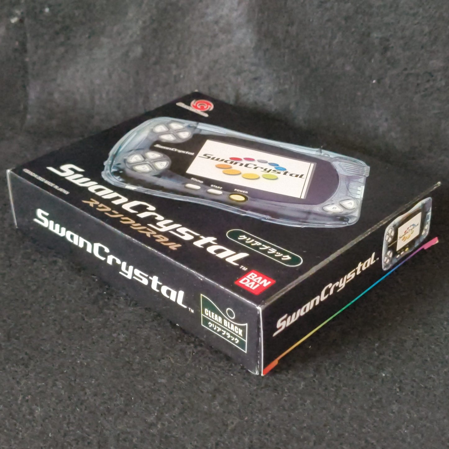 Bandai Wonder Swan Crystal Clear Black BANDAI Console, Manual, Box set, Japan