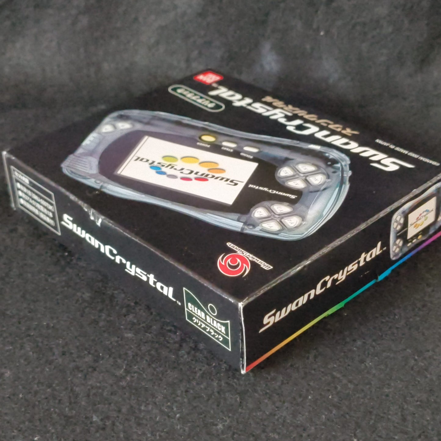 Bandai Wonder Swan Crystal Clear Black BANDAI Console, Manual, Box set, Japan