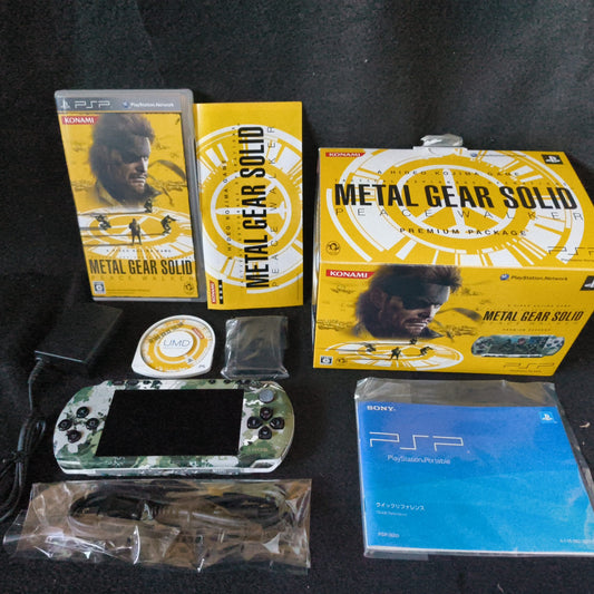 SONY PSP-3000 METAL GEAR SOLID PEACE WALKER PREMIUM PACKAGE in Box set, working