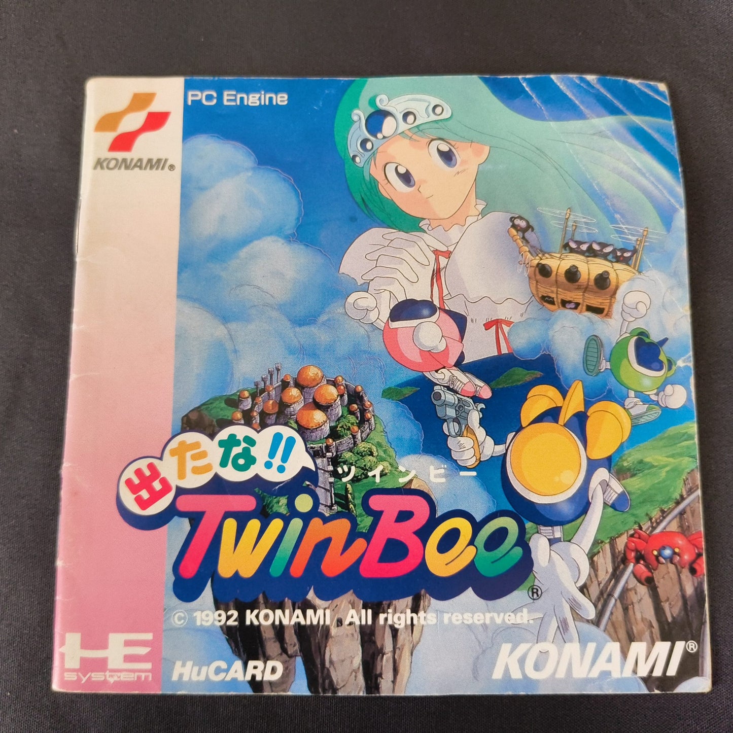 Detana TwinBee NEC PC Engine TurboGrafx-16 PCE game with Manual, Working, Japan