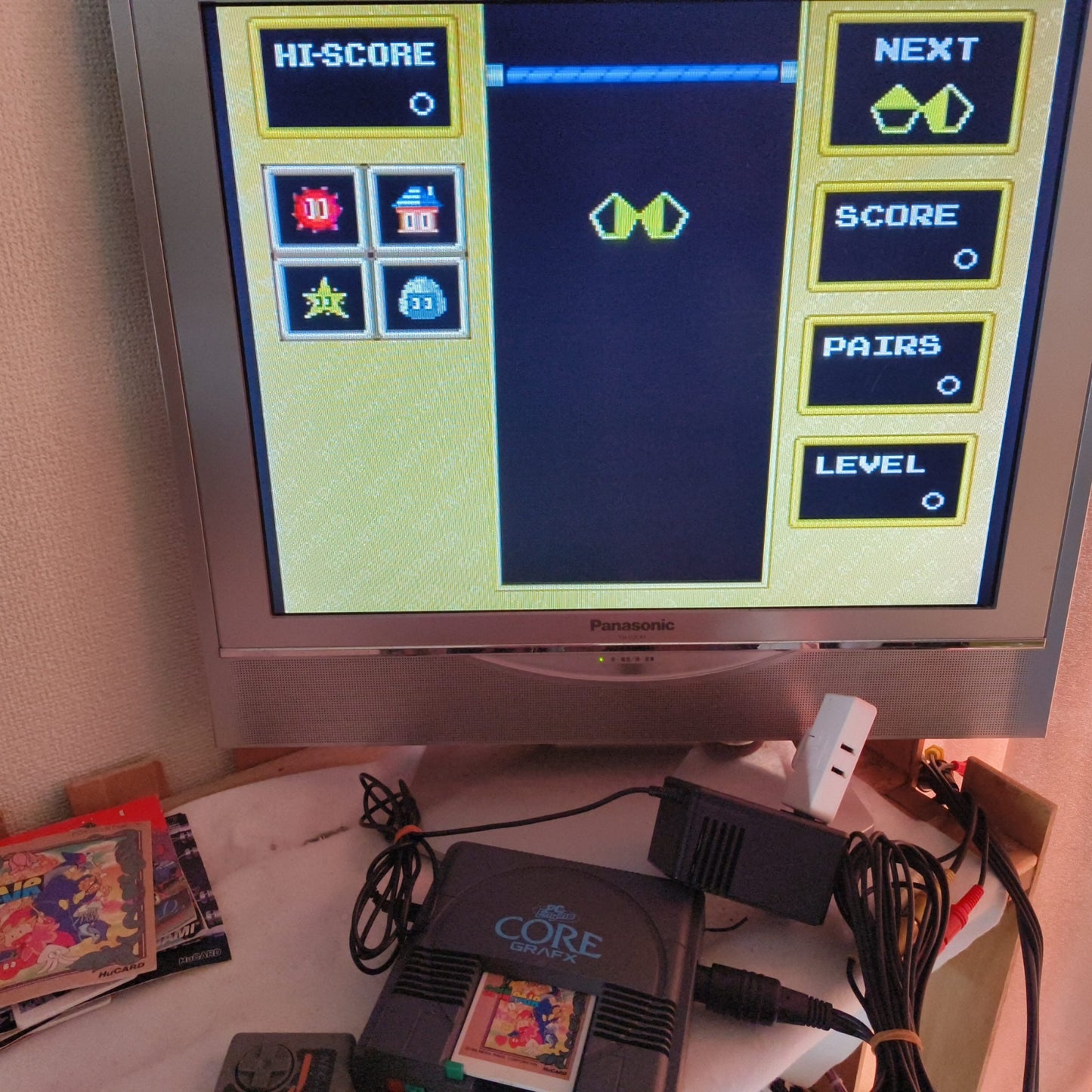 SPIN PAIR NEC PC Engine TurboGrafx-16 PCE game with Manual, Working, Japan