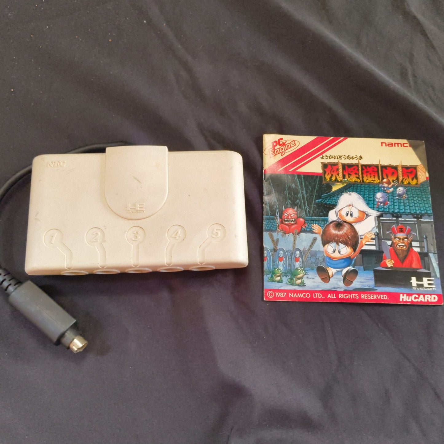 NEC PC Engine Coregrafx Console PI-TG3 TurboGrafx16, w/Pad, Game, Working, Japan