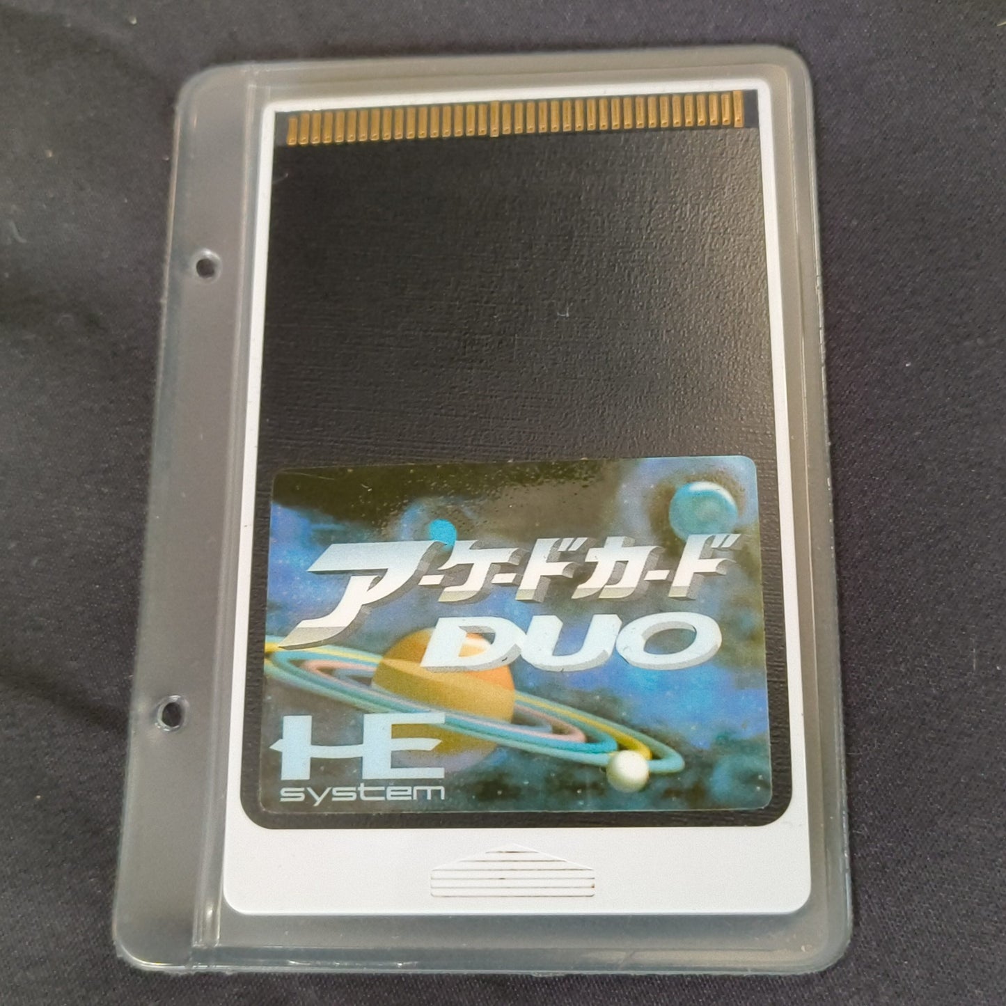 Arcade Card DUO NEC PC Engine TurboGrafx-16 PCE Hu-card and manual set, Working