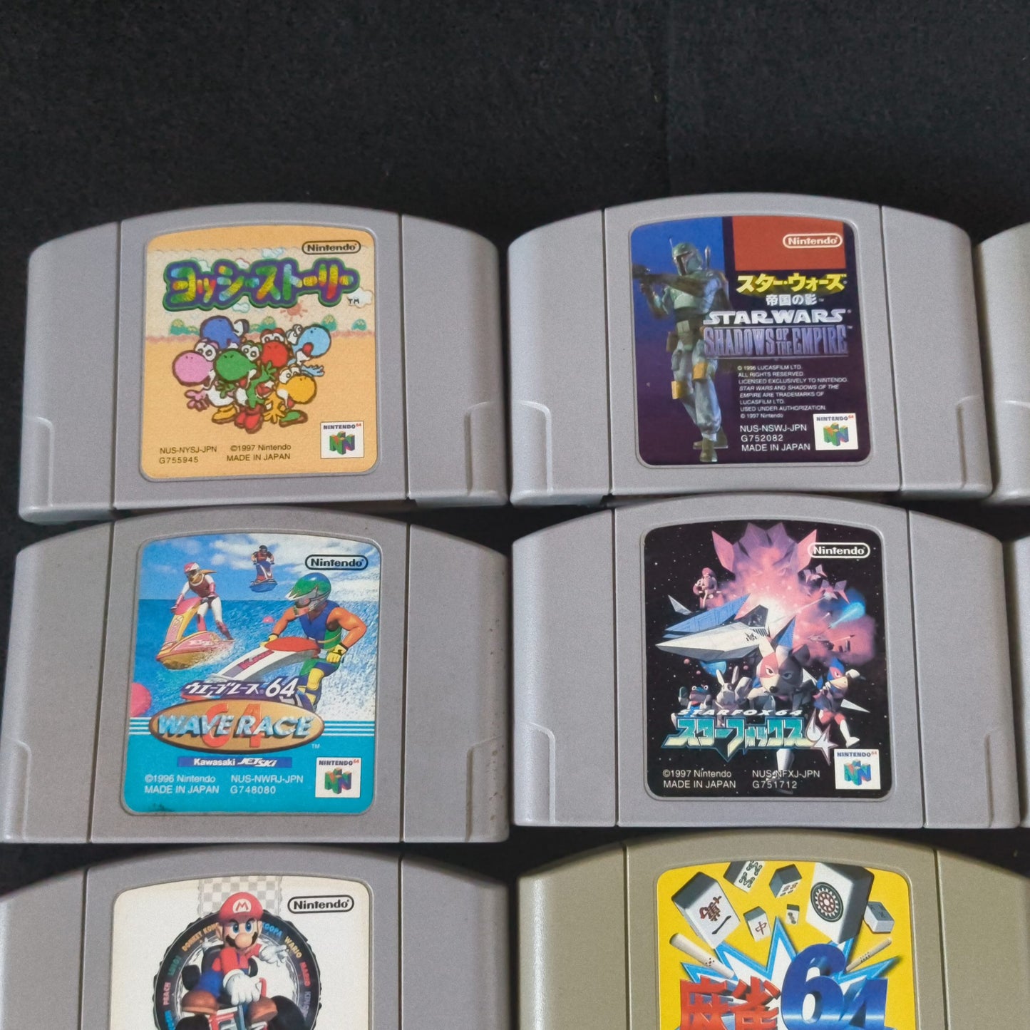 Wholesale lots of 16 Nintendo 64 N64 Game Cartridges set, Japan, AS-IS, -h1223-