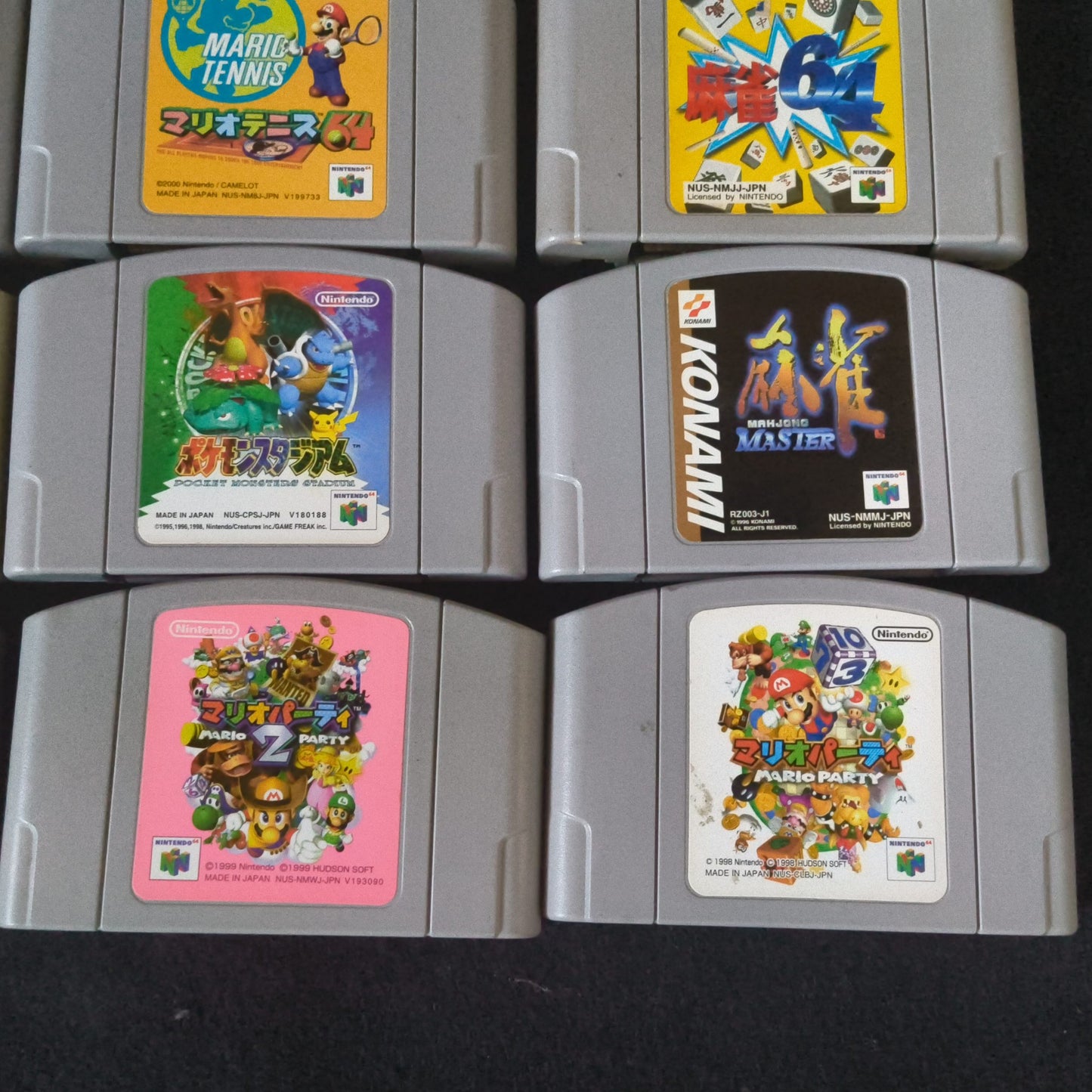 Wholesale lots of 16 Nintendo 64 N64 Game Cartridges set, Japan, AS-IS, -h1223-