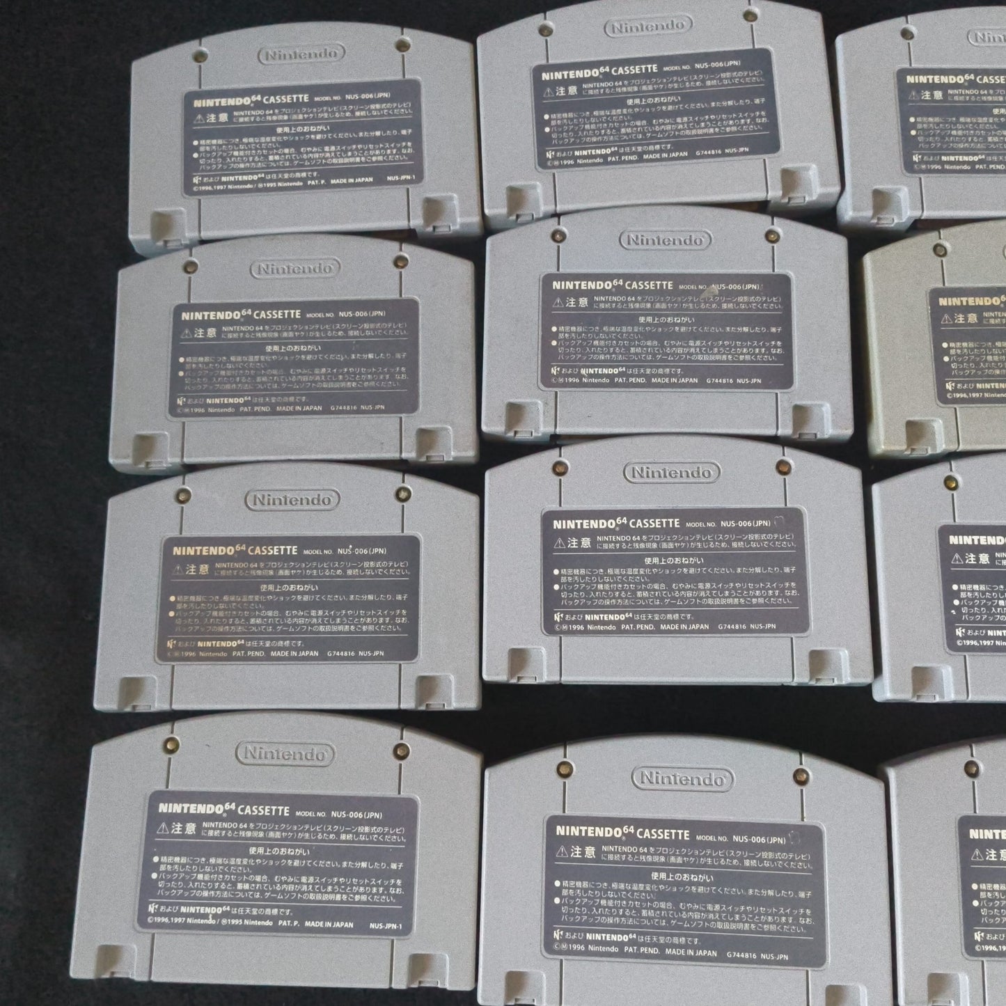 Wholesale lots of 16 Nintendo 64 N64 Game Cartridges set, Japan, AS-IS, -h1223-