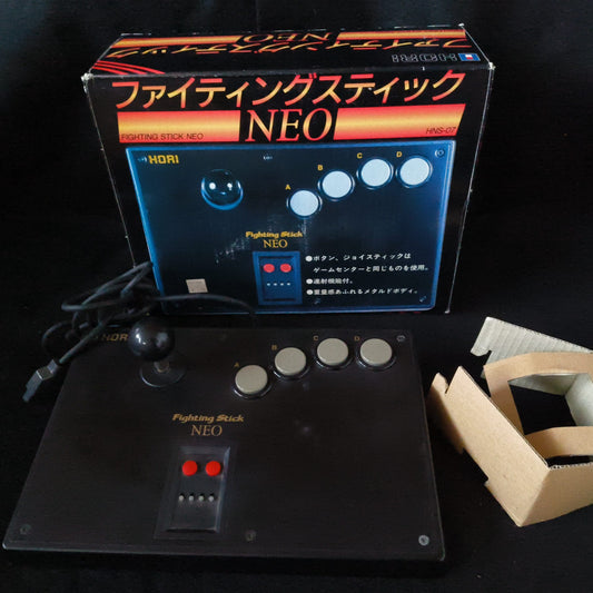 HORI Fighting Stick NEO NEOGEO AES CD NGCD Controller Boxed, working, Japan