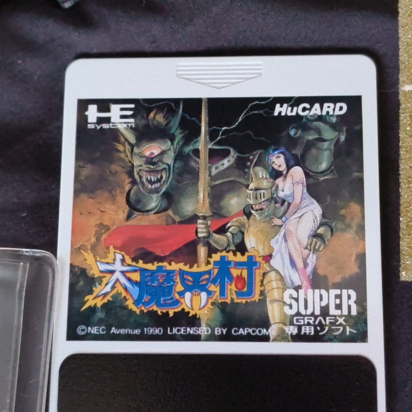 DAIMAKAIMURA/Ghouls'n Ghosts for NEC SuperGrafx PC Engine w/Manual, Box, Working