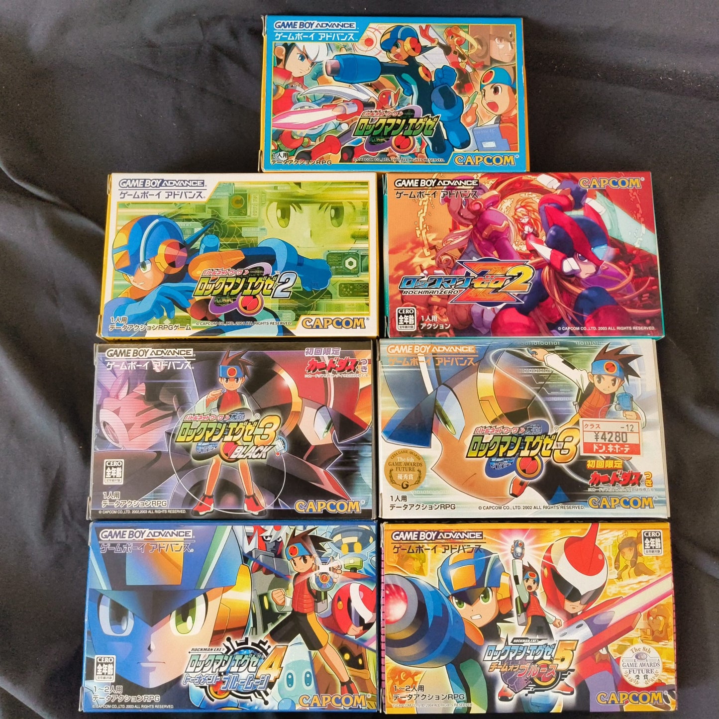 ROCKMAN EXE Series Battle Network Megaman Gameboy Advance GBA set, Japan