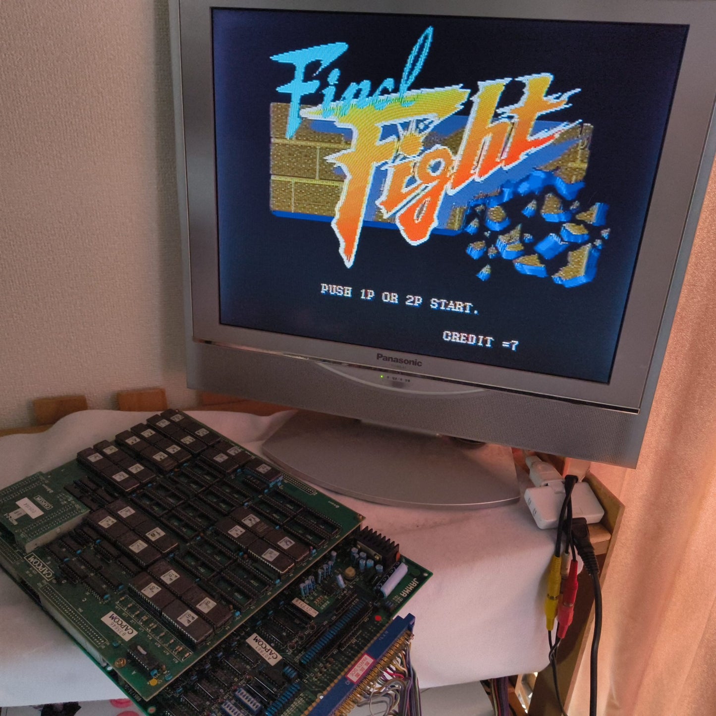 Authentic, Final Fight CAPCOM CPS1 JAMMA system Arcade Board set, Working Japan