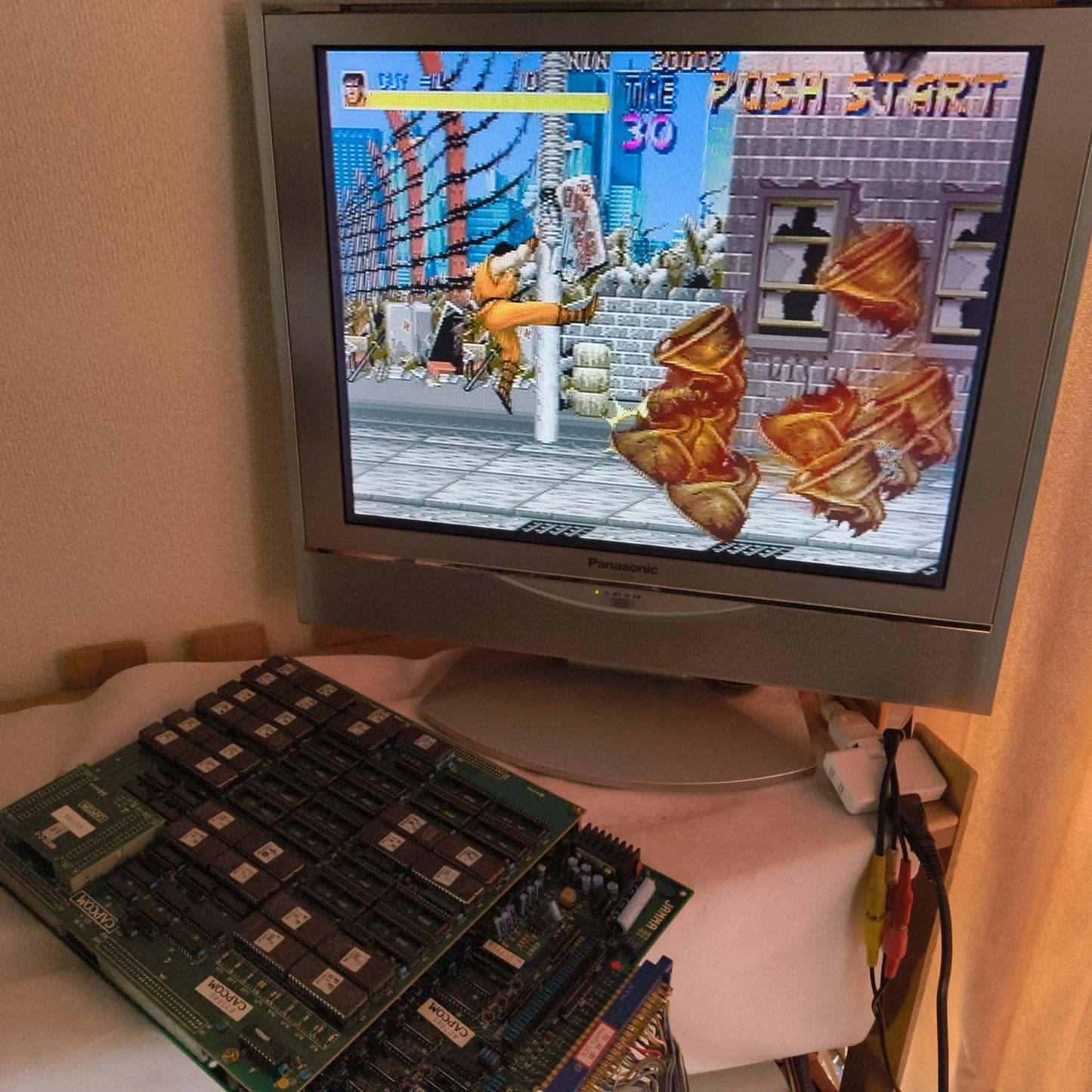 Authentic, Final Fight CAPCOM CPS1 JAMMA system Arcade Board set, Working Japan