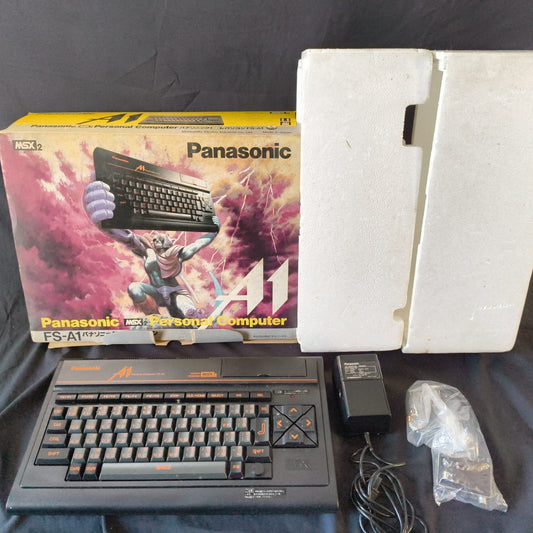 Panasonic MSX2 FS-A1 MK2 Personal Computer, PSU and Box, Working, Japan, -i0122-