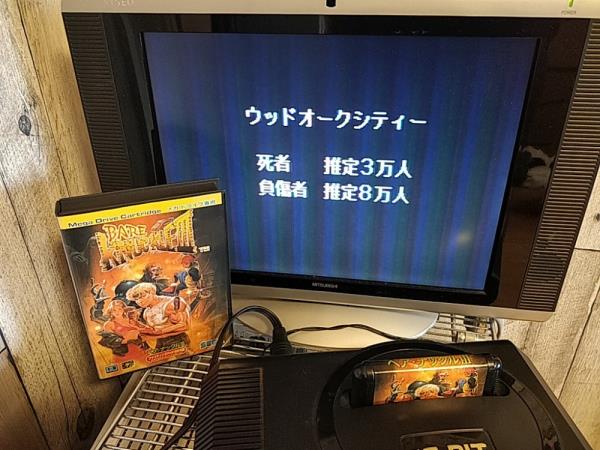 BARE KNUCKLE 3/STREETS OF RAGE SEGA MEGA DRIVE Genesis Cart, Manual, Box-h0221-