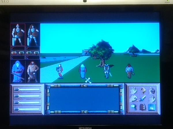 Drakkhen Fujitsu FM TOWNS Game Disk, Manual, Box set, Working-h0613-