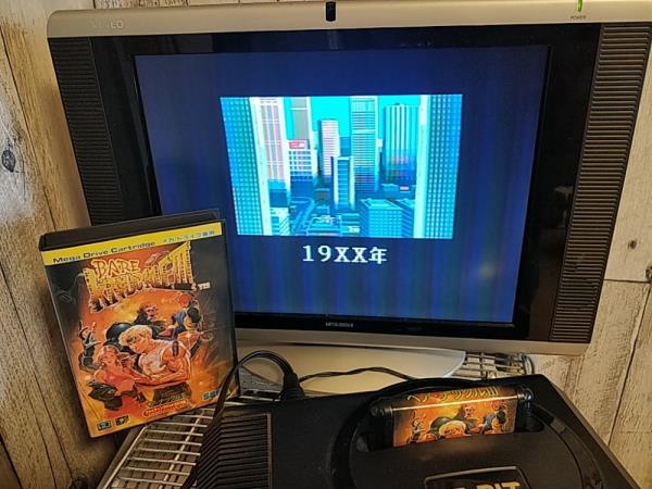 BARE KNUCKLE 3/STREETS OF RAGE SEGA MEGA DRIVE Genesis Cart, Manual, Box-h0221-