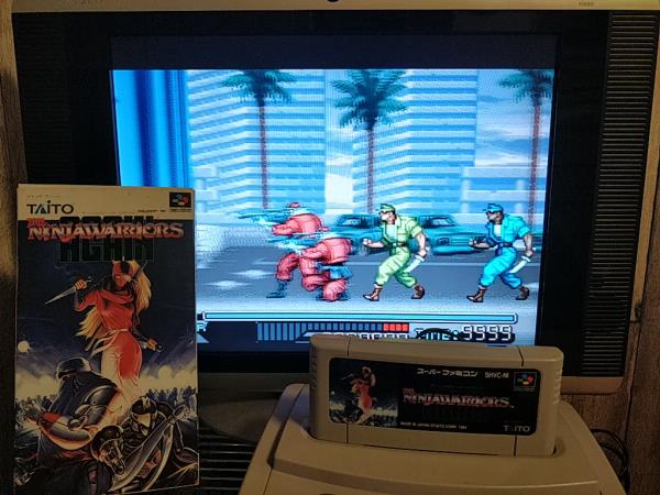 Ninja Warriors Again Super Famicom SFC, w/Manual, Box, Working Japan-h0217-