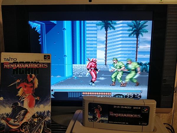 Ninja Warriors Again Super Famicom SFC, w/Manual, Box, Working Japan-h0217-