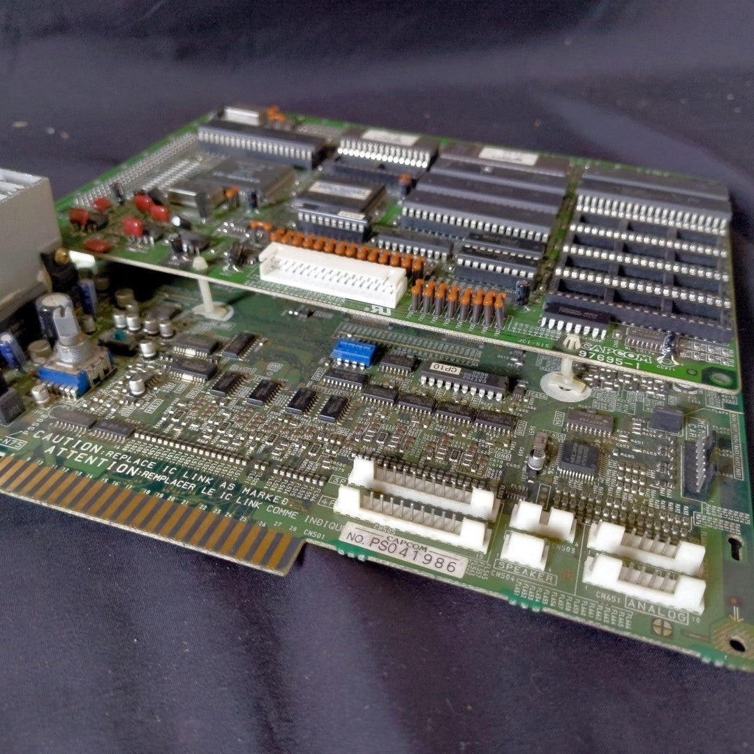 CAPCOM ARIKA Street Fighter EX2 JAMMA Arcade PCB 2-Board Set Working, Japan