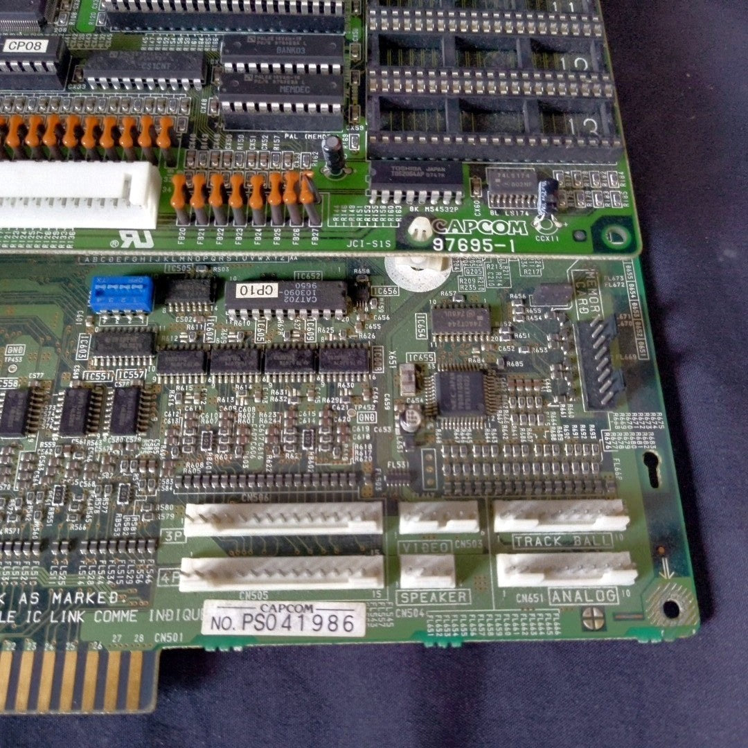 CAPCOM ARIKA Street Fighter EX2 JAMMA Arcade PCB 2-Board Set Working, Japan