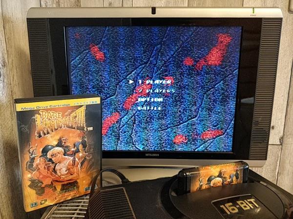 BARE KNUCKLE 3/STREETS OF RAGE SEGA MEGA DRIVE Genesis Cart, Manual, Box-h0221-