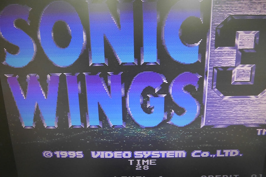 SONIC WINGS 3 NEOGEO MVS Arcarde Cartridge and Papers set, Working-g1024-