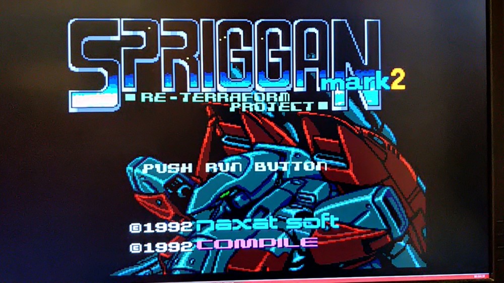 SPRIGGAN Mark2 PC Engine CD-ROM2 NTSC-J Game Disk,w/Manual, Box, Working-h1025-2