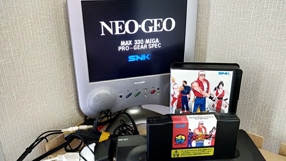 Real Bout Fatal Fury Special SNK NEO GEO AES Cartridge, w/Manual Box set-g0607-