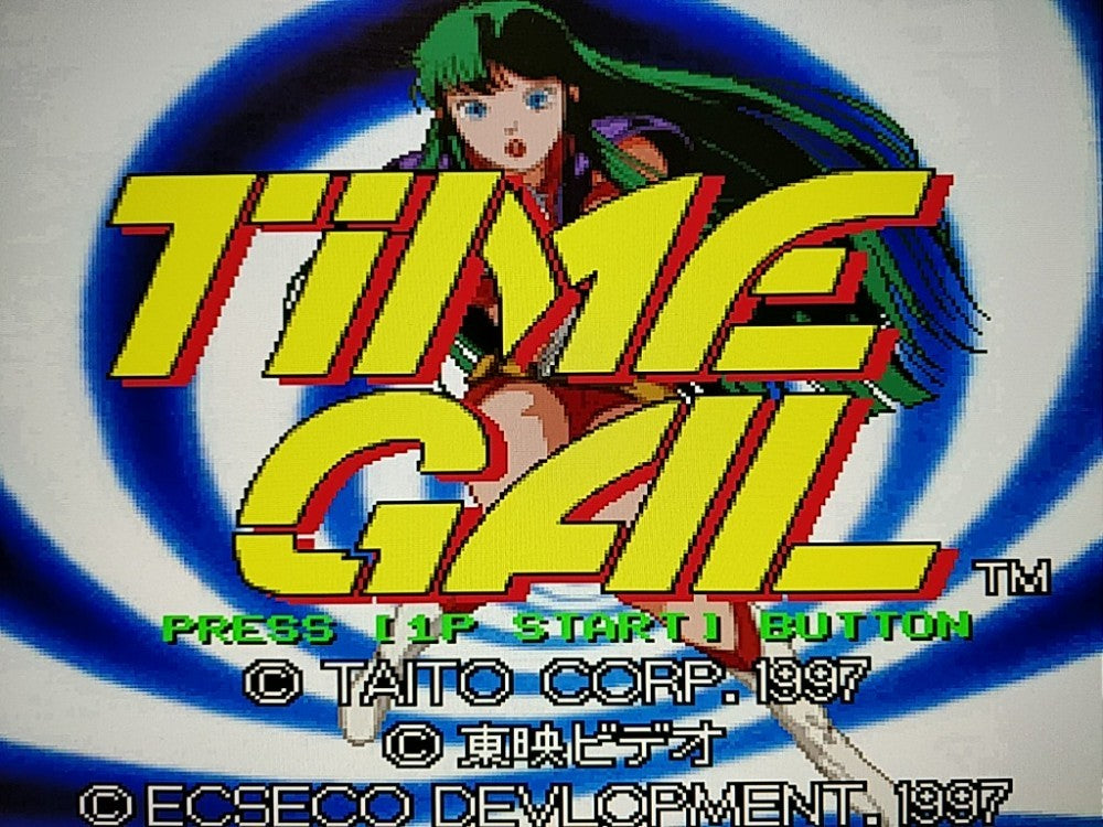 TIME GAL and NINJA HAYATE SEGA SATURN Game Disk,Manual,Boxed set tested-g0802-