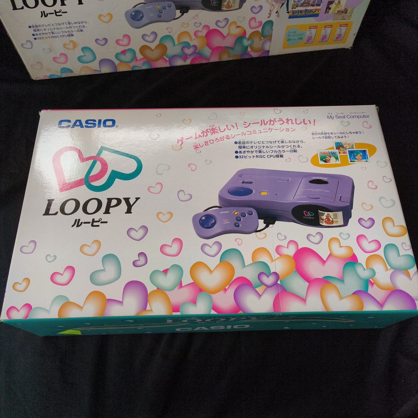 CASIO LOOPY SV-100 Console Boxed Bundle 2 Games Tested Japan Retro Gaming Set