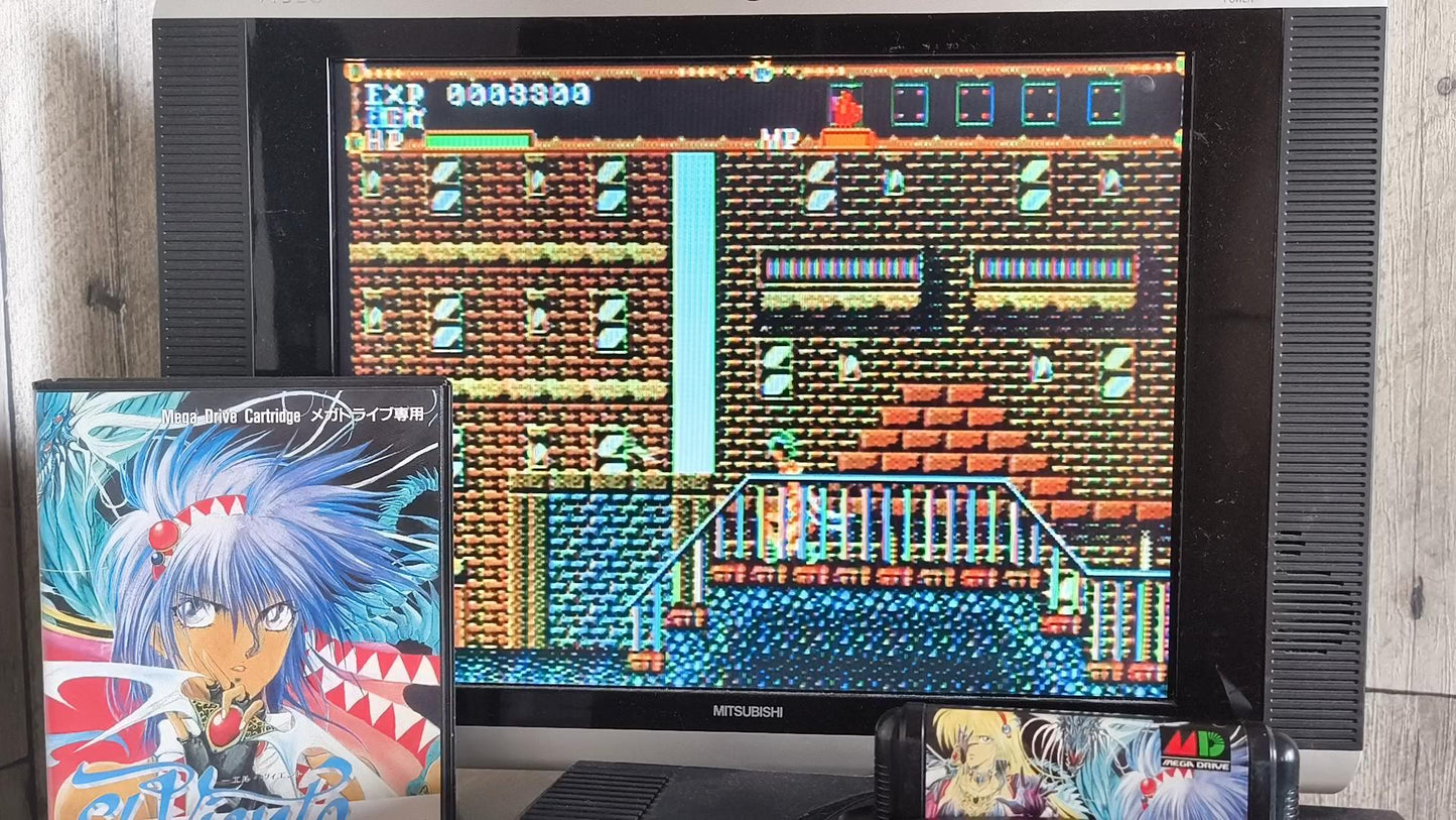Original Ver. in 1991, El Viento SEGA MEGA DRIVE Cartridge Working Japan-h0417