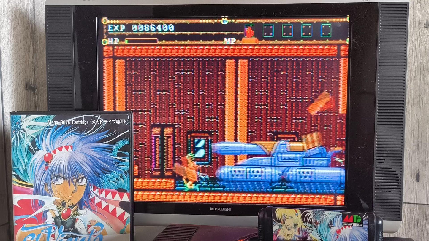 Original Ver. in 1991, El Viento SEGA MEGA DRIVE Cartridge Working Japan-h0417