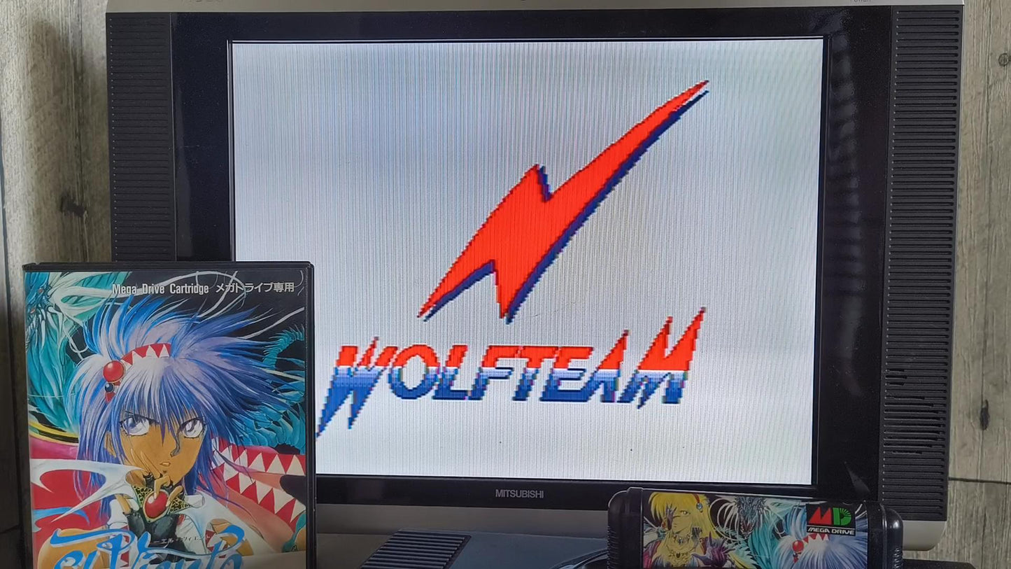 Original Ver. in 1991, El Viento SEGA MEGA DRIVE Cartridge Working Japan-h0417