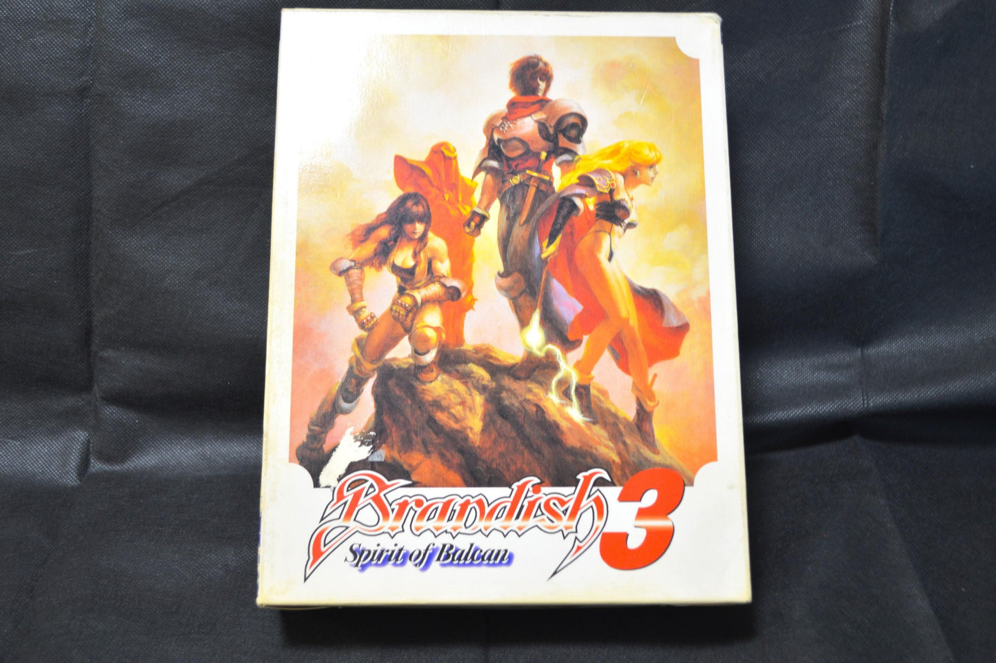 PC-9801 Brandish 3 Game Floppy disks, manual, and Box set, not tested-g0411-2