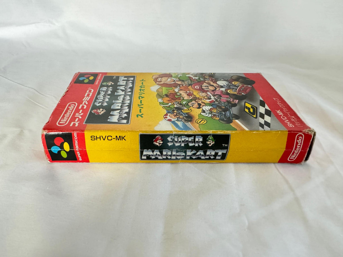 SUPER MARIO CART Nintendo Super Famicom Game Cart w/Manual, Box set-g0824-
