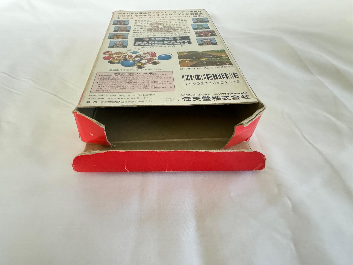 SUPER MARIO CART Nintendo Super Famicom Game Cart w/Manual, Box set-g0824-
