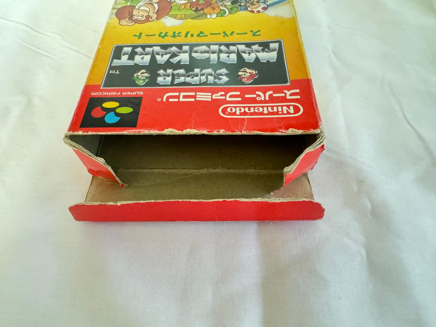 SUPER MARIO CART Nintendo Super Famicom Game Cart w/Manual, Box set-g0824-