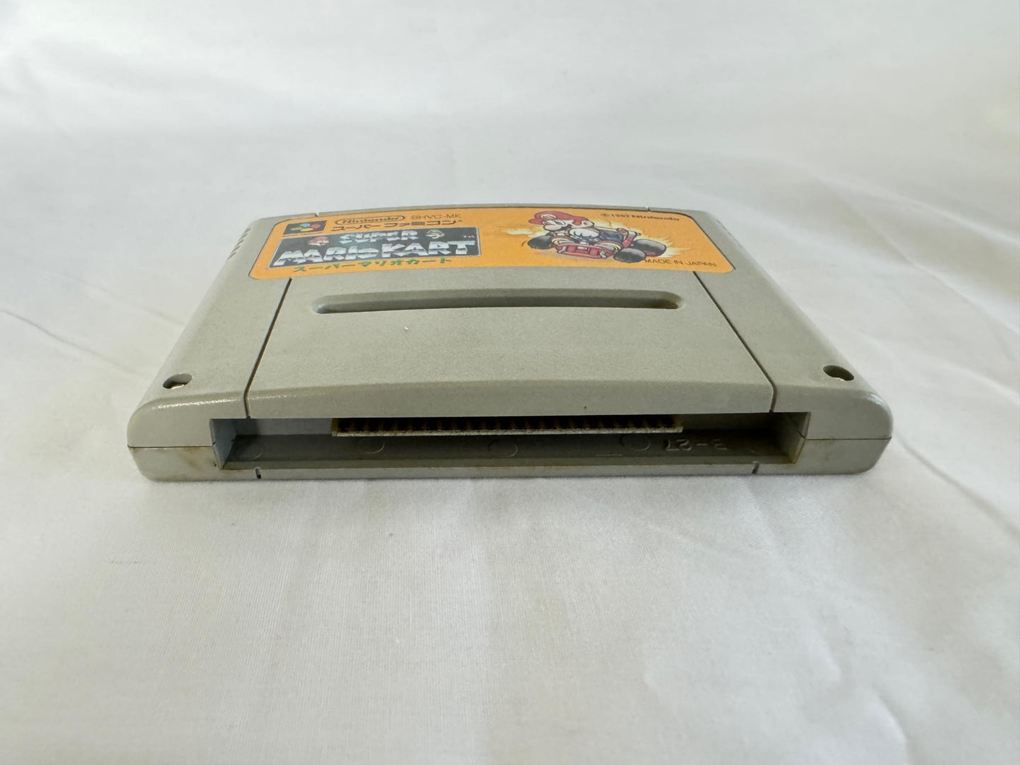 SUPER MARIO CART Nintendo Super Famicom Game Cart w/Manual, Box set-g0824-