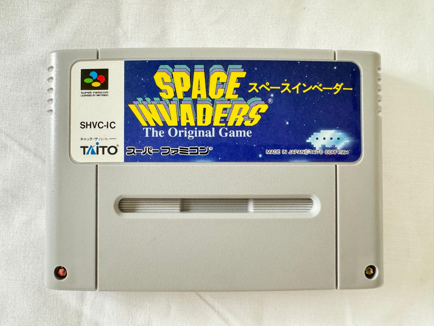 Space Invader The Original Game Super Famicom SFC SNES Cart,Manual,Boxed-g0824-