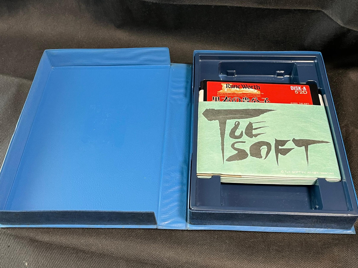 PC-8801 Rune Worth: Kokui no Kikoushi W/Box, manual set Partly tested-h0711