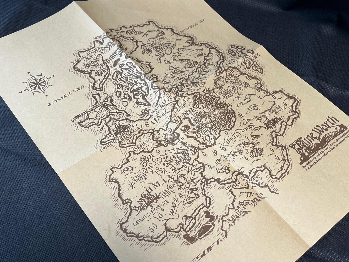 PC-8801 Rune Worth: Kokui no Kikoushi W/Box, manual set Partly tested-h0711